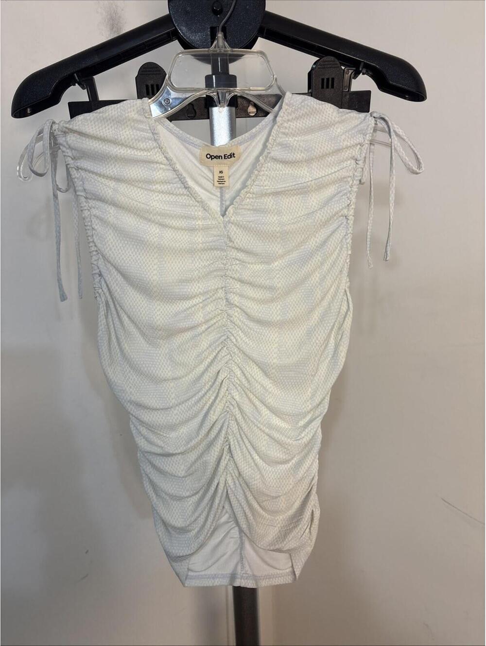 Open Edit shirred mini Top From Nordstrom Size XS NWOT